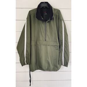 Nike Green Windbreaker Jacket Men’s Size XXL Quarter Zip VINTAGE